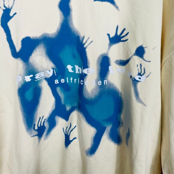 Aelfric Eden Unisex Abstraction Shadow Graphic Oversized Hoodie Size XL - Picture 6 of 11